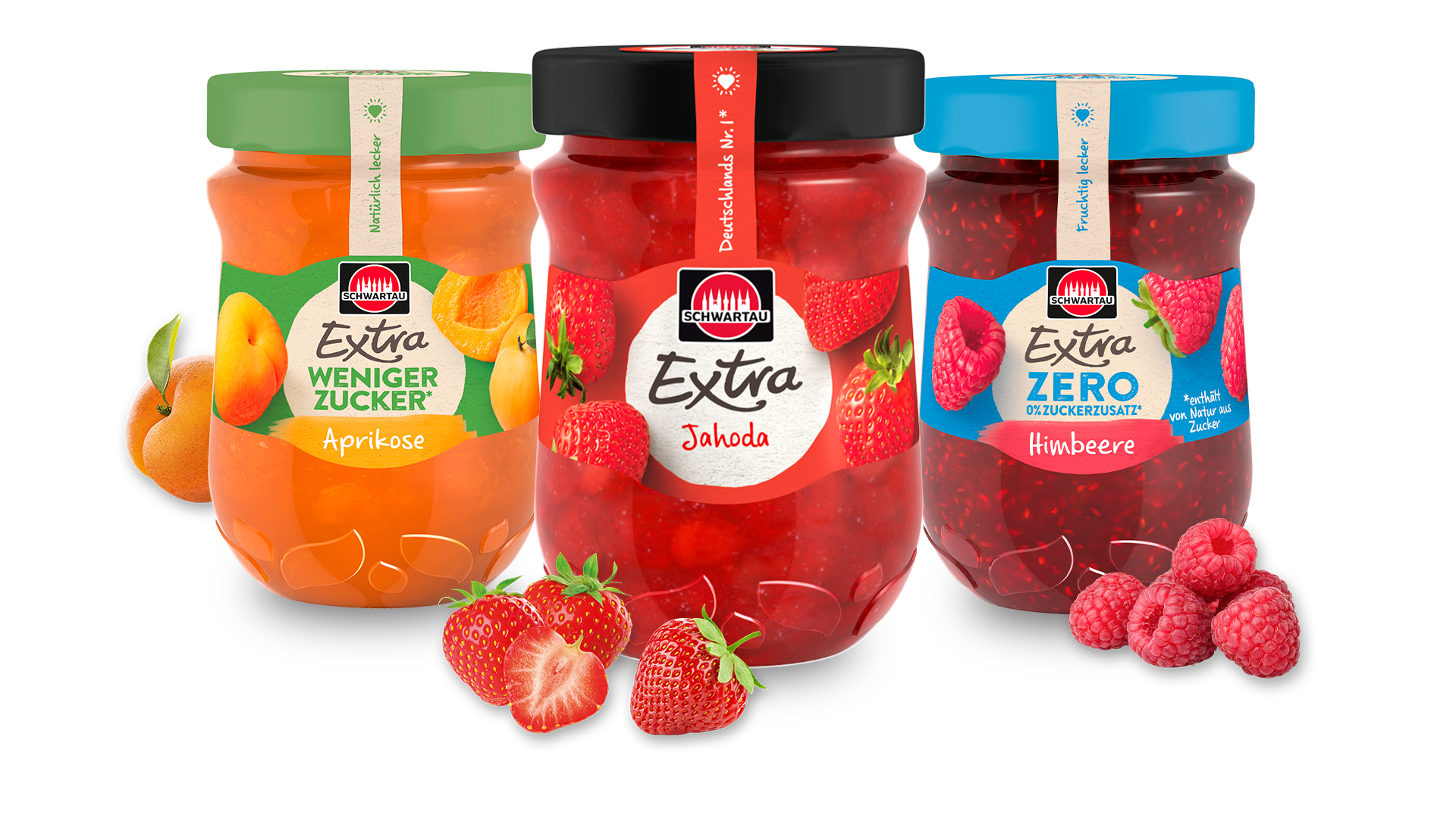 Extra,Méně cukru a Zero